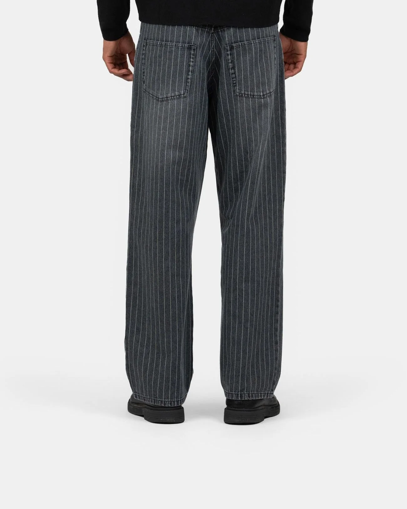 Baggy denim jeans washed pinstripe - Image 6
