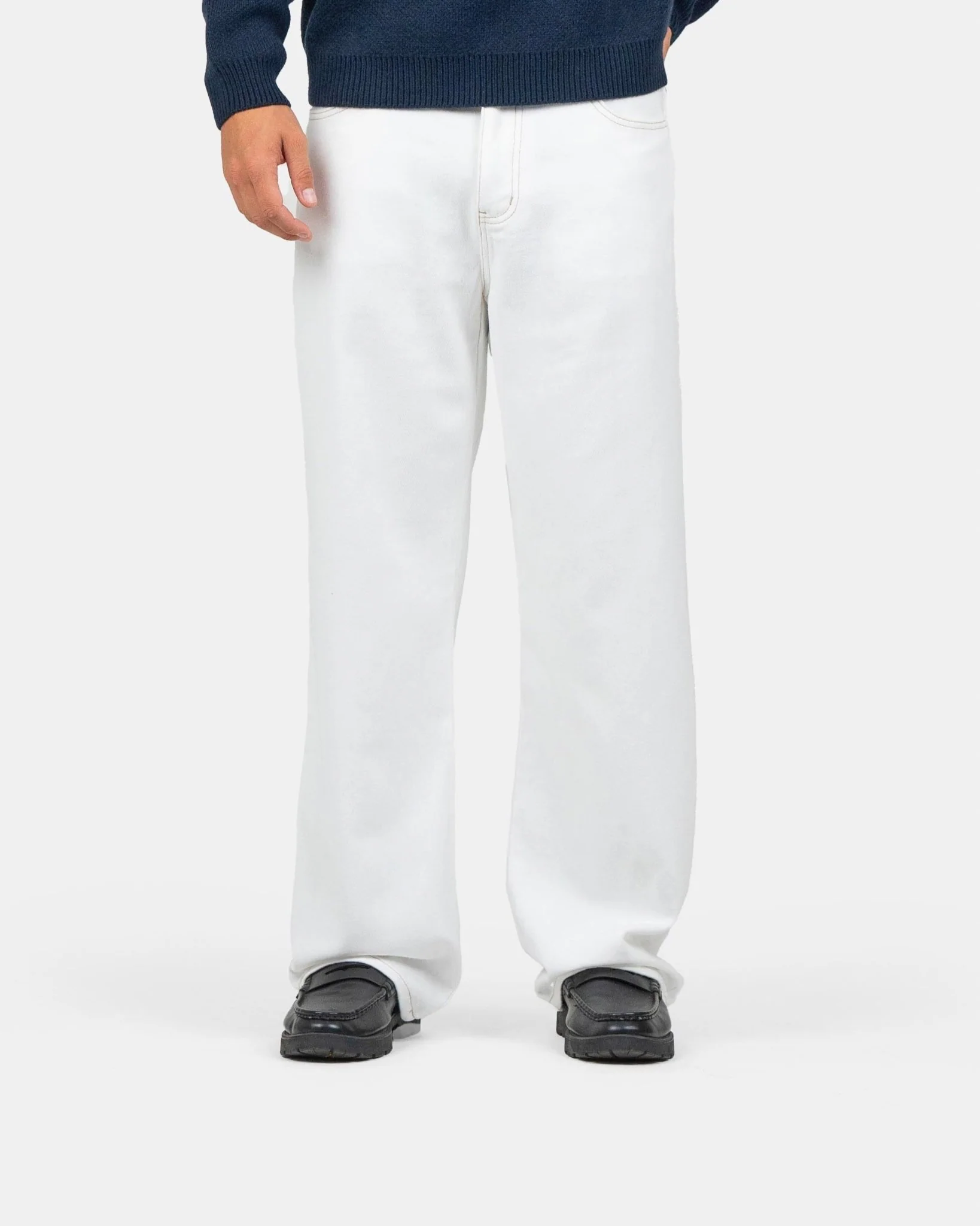 Baggy denim jeans white - Image 4