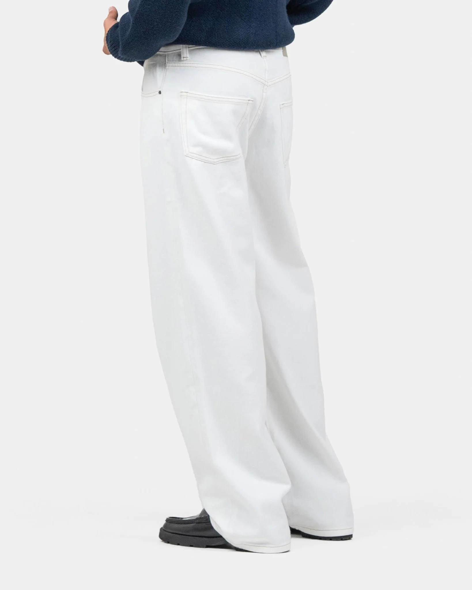 Baggy denim jeans white - Image 7