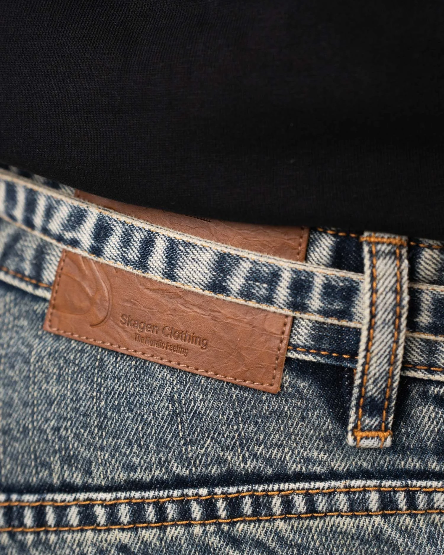 Belt Mid Blue Vintage Wash - Image 3