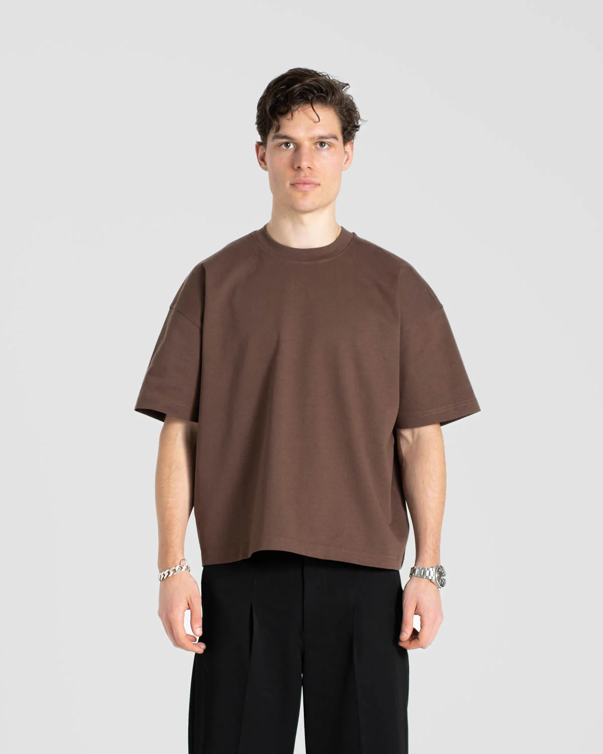 Blank T-Shirt Brown - Image 3