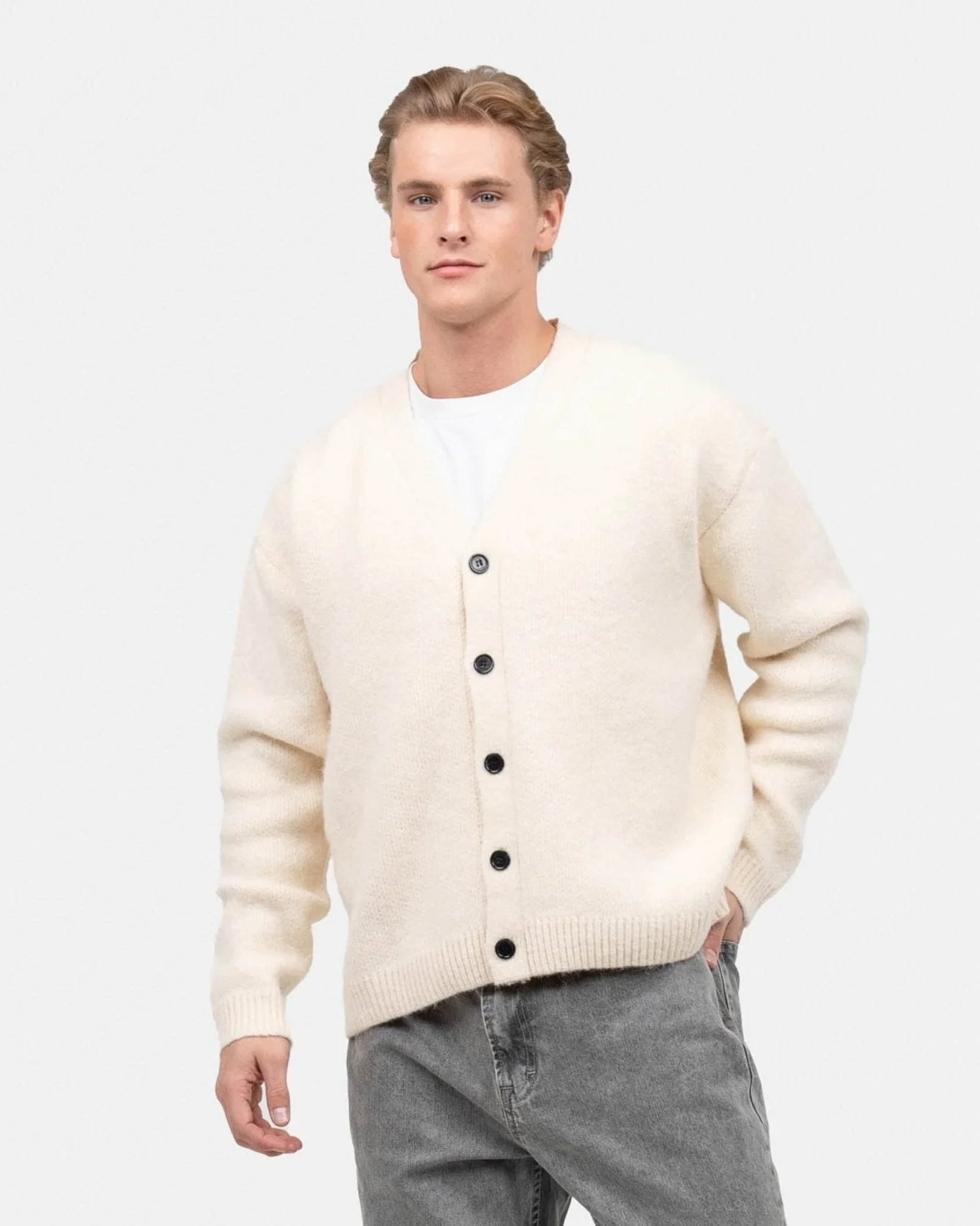 Cardigan cream white - Image 3