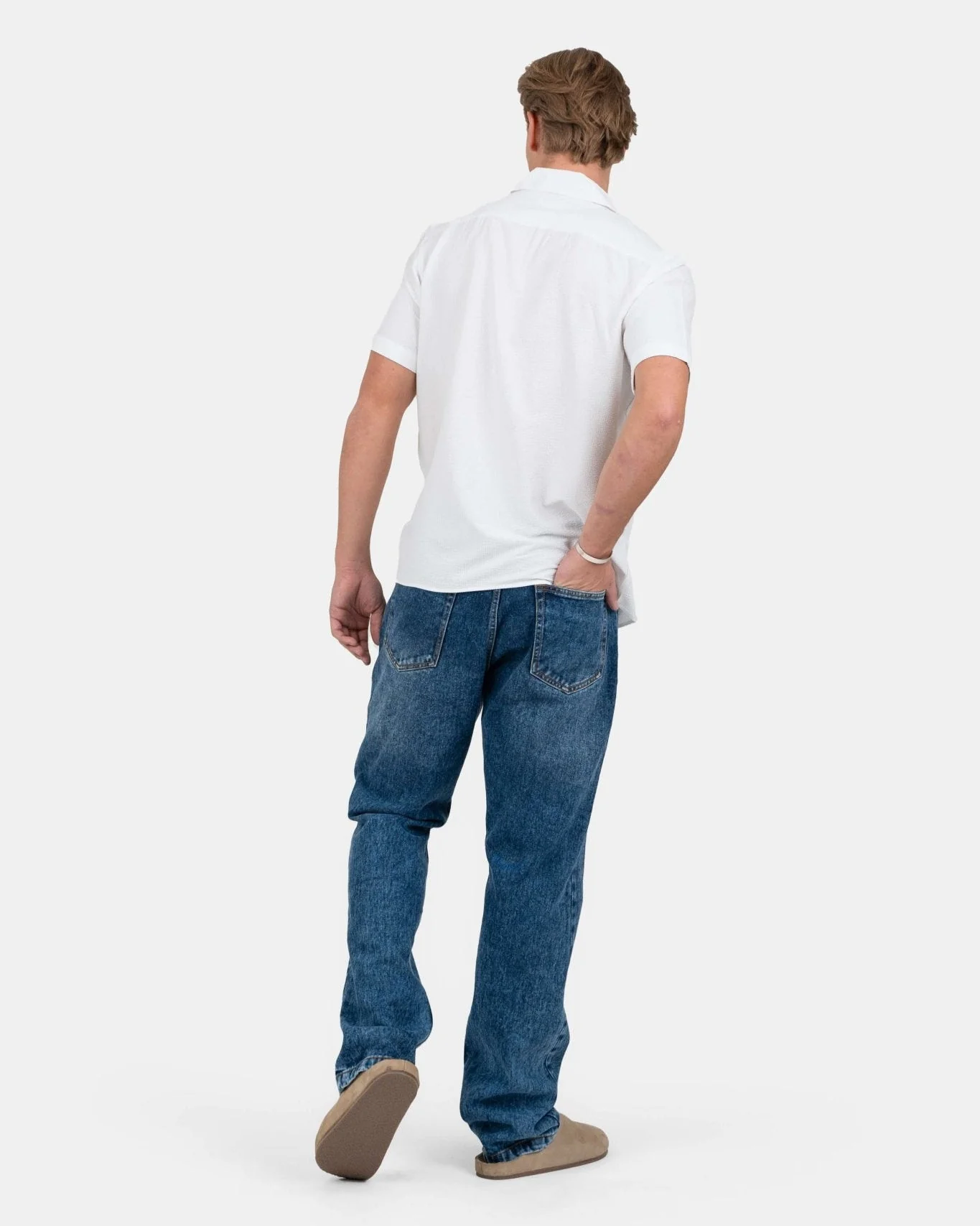 Regular denim jeans mid blue - Image 6