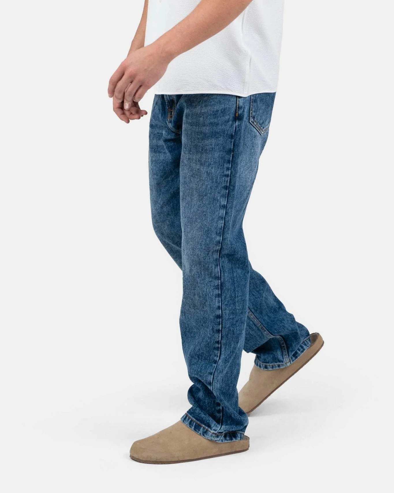 Regular denim jeans mid blue - Image 7