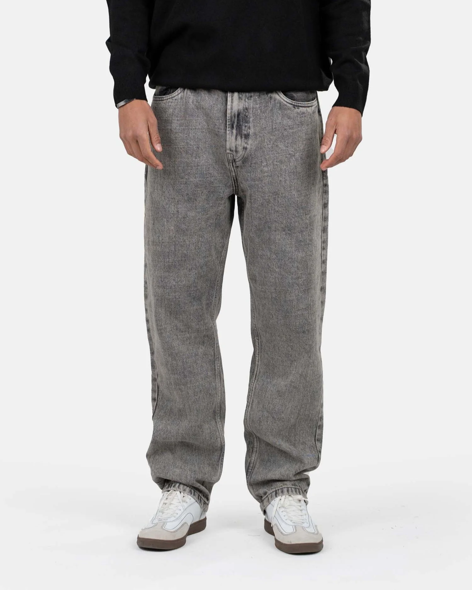 Regular Denim Jeans Washed Gray - Image 3