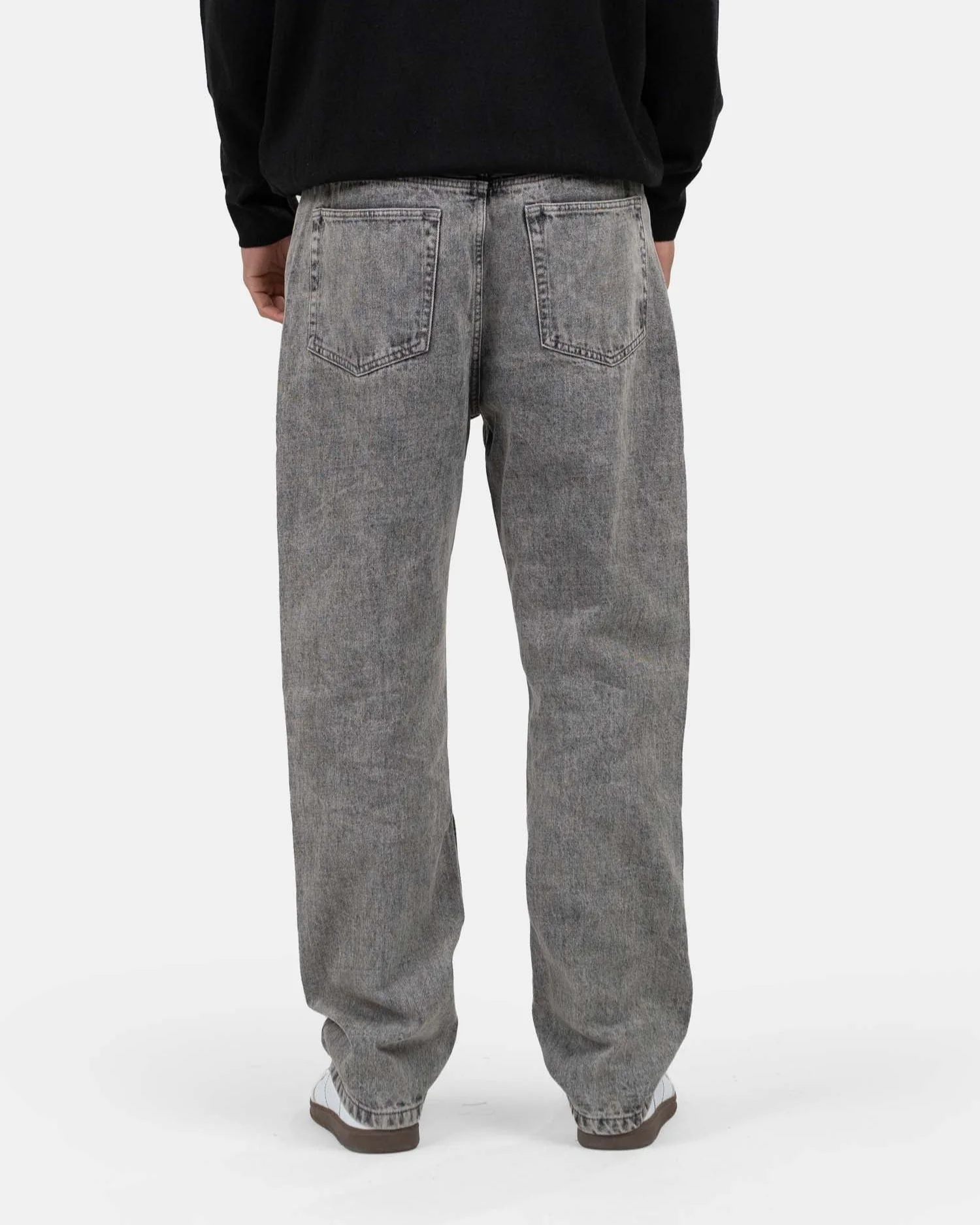 Regular Denim Jeans Washed Gray - Image 6