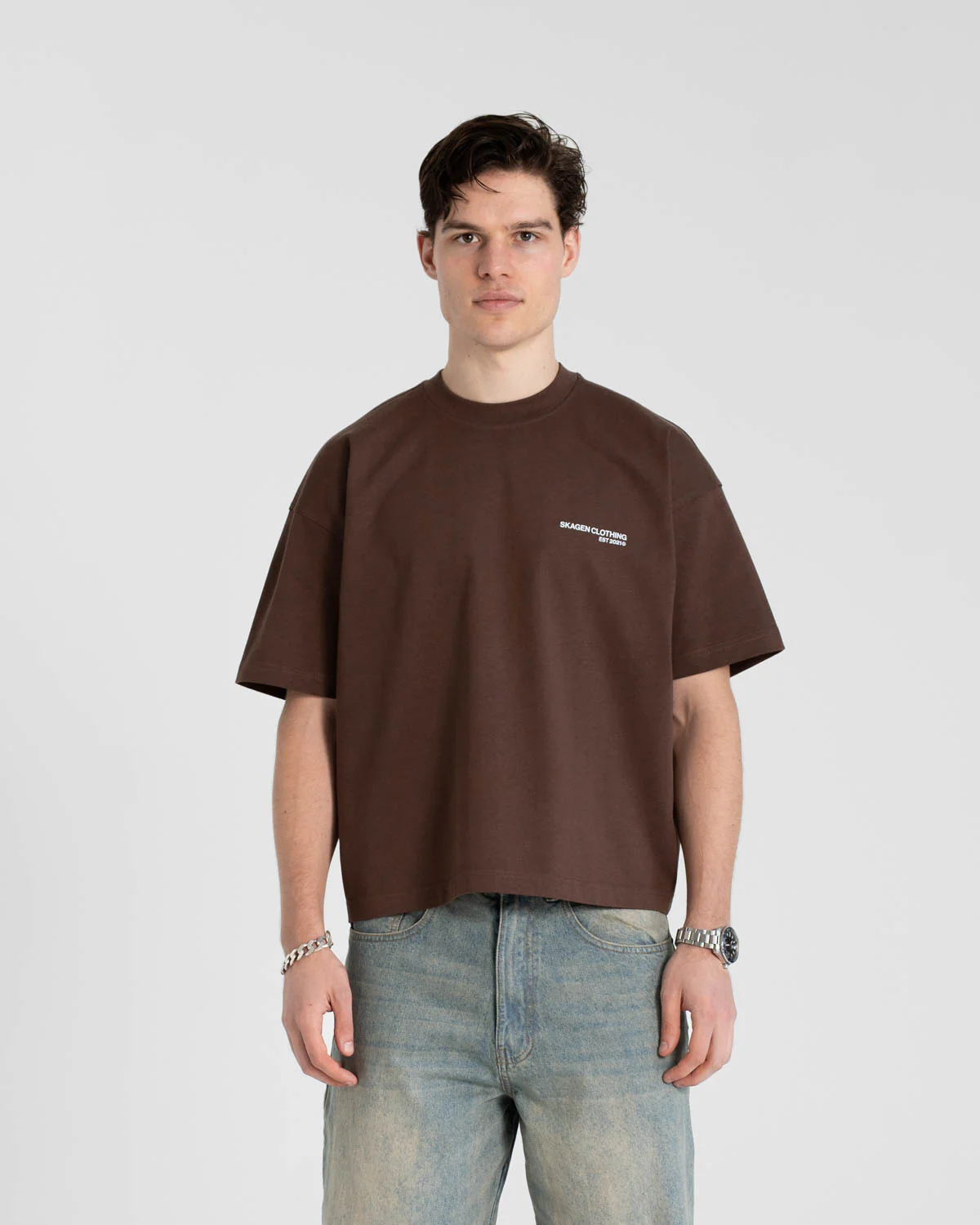 Everyday Essentials T-Shirt Brown - Image 3