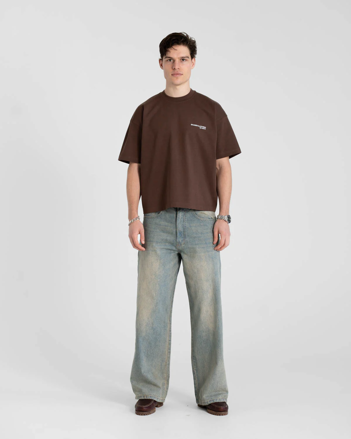 Everyday Essentials T-Shirt Brown - Image 4