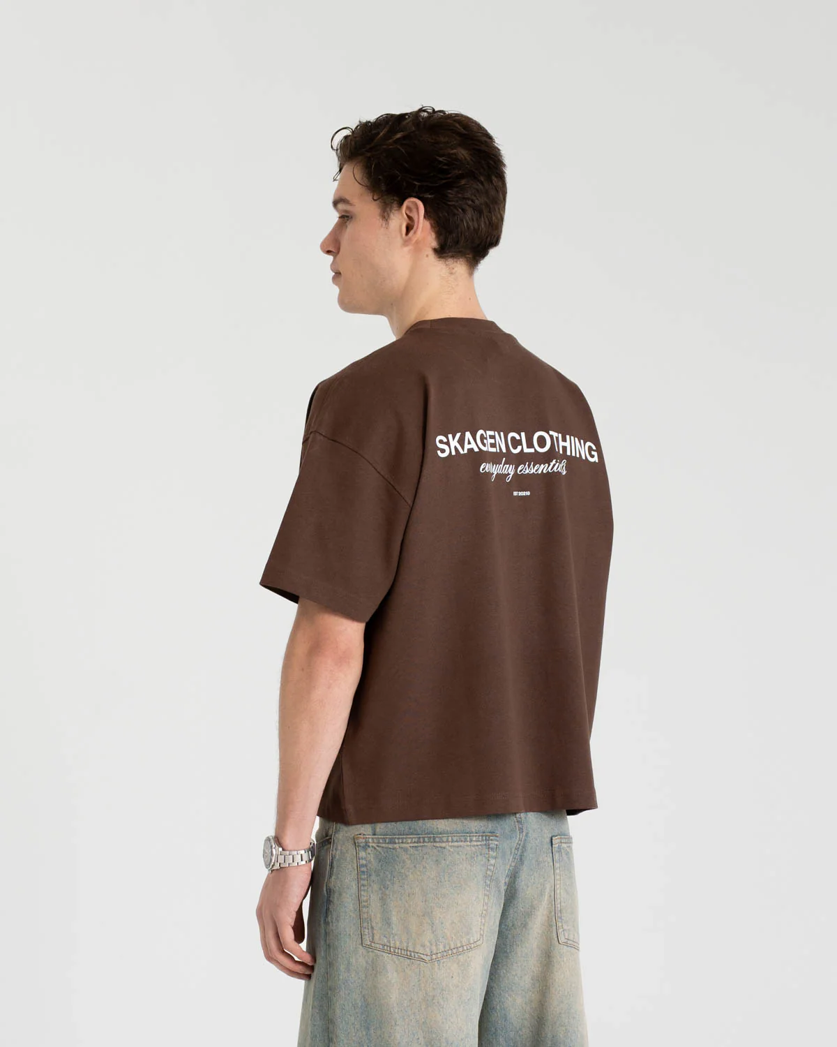 Everyday Essentials T-Shirt Brown - Image 5