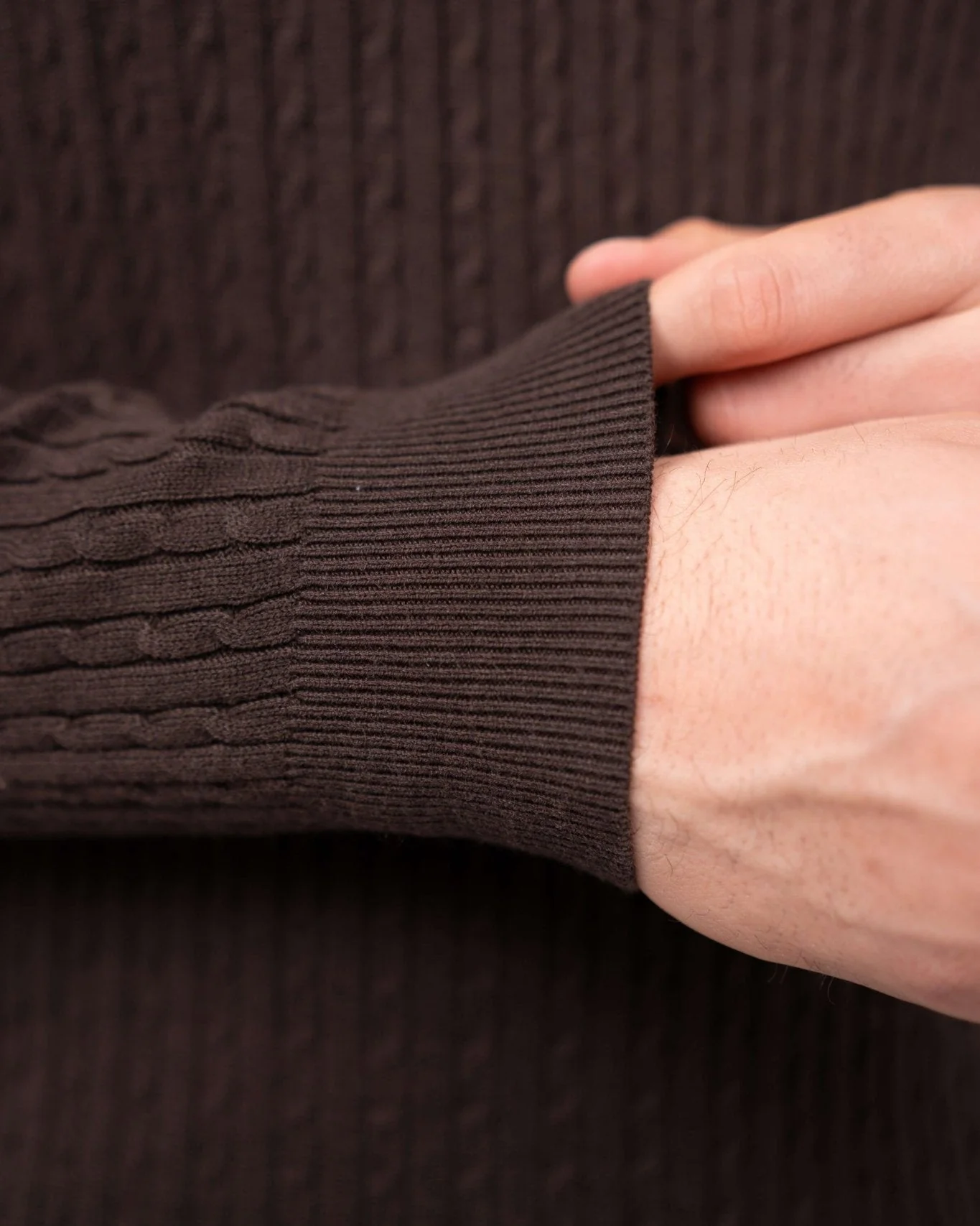 Half zip knit brown - Image 10