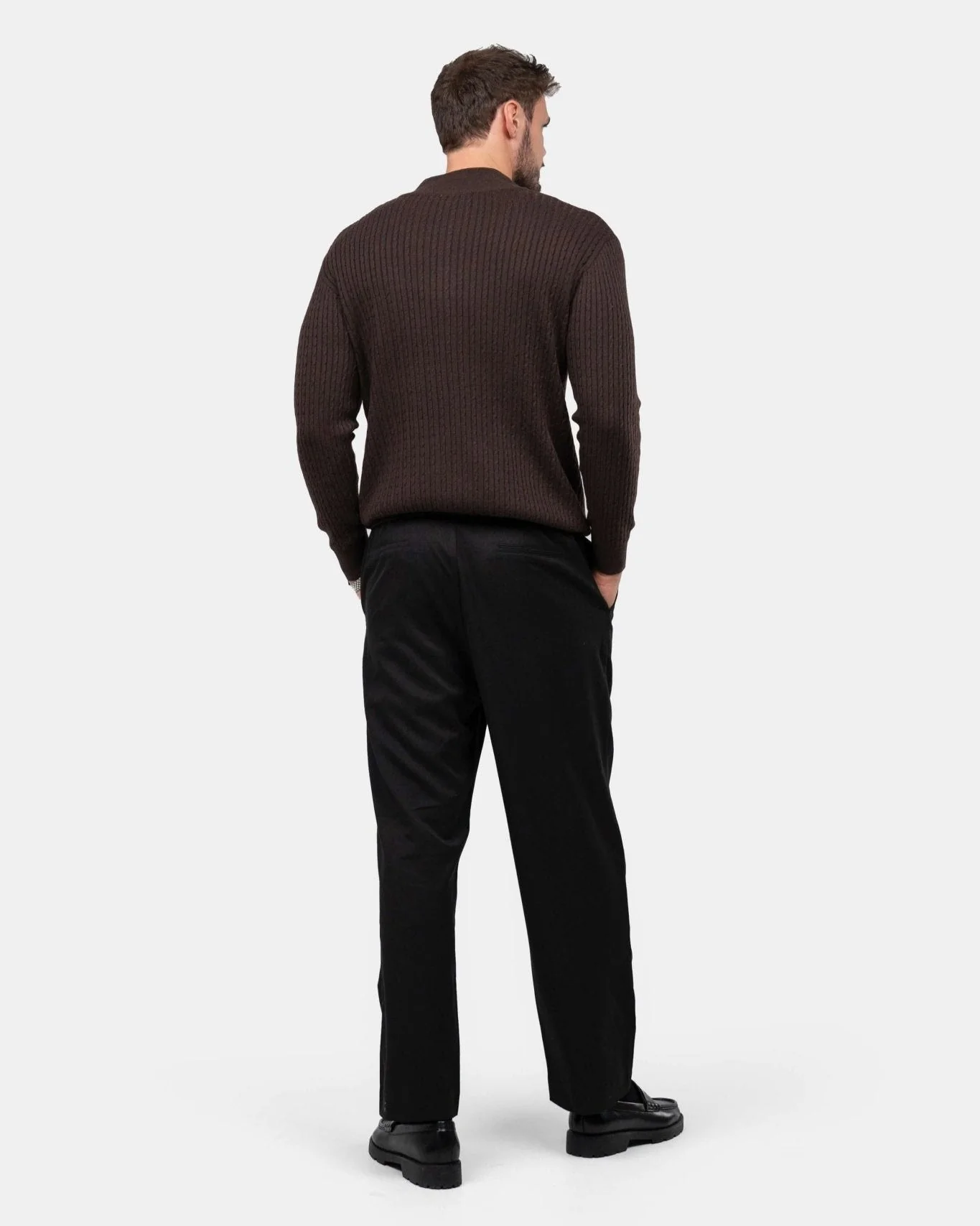 Half zip knit brown - Image 9