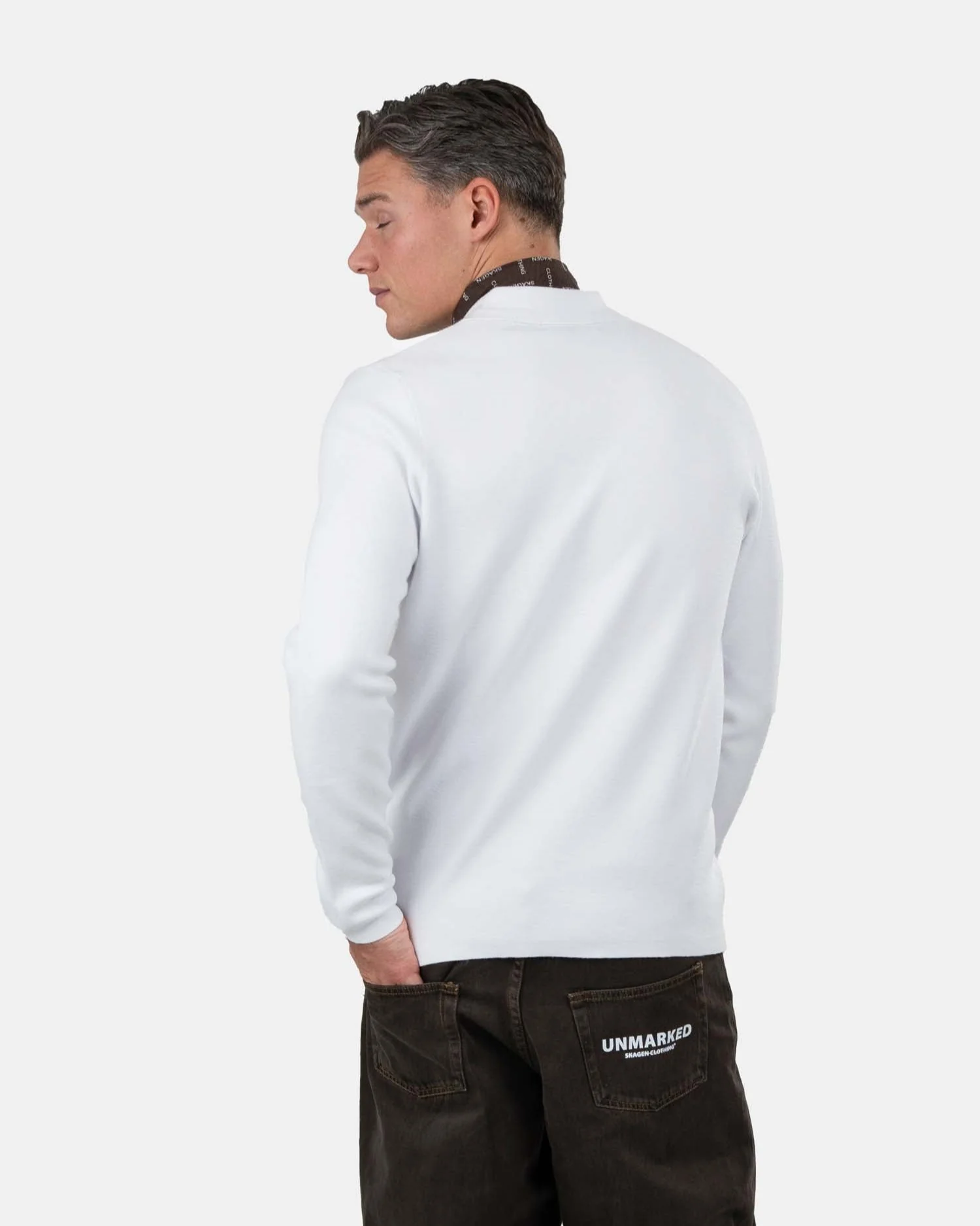 Half zip polo white - Image 5