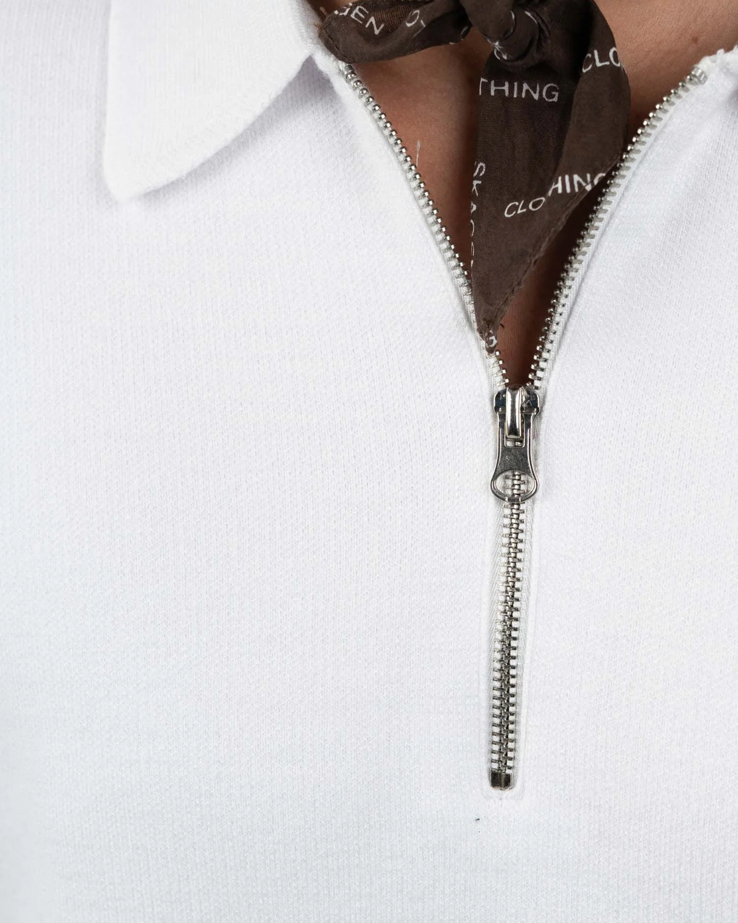 Half zip polo white - Image 8