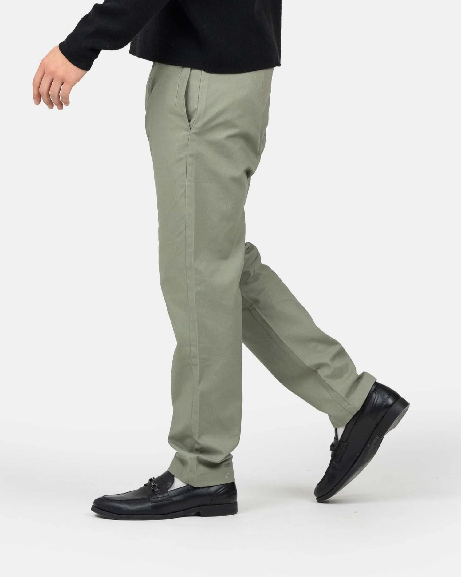 Heavyweight flax pants Army - Image 3