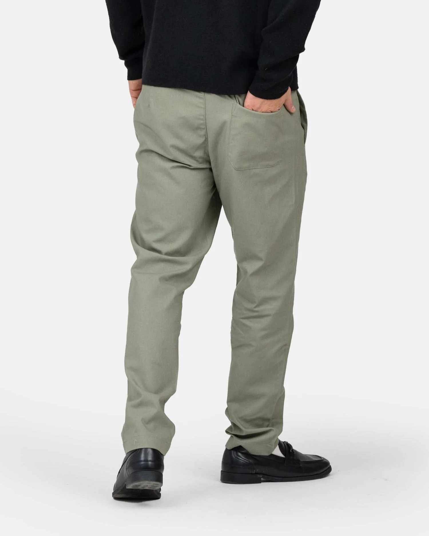 Heavyweight flax pants Army - Image 4