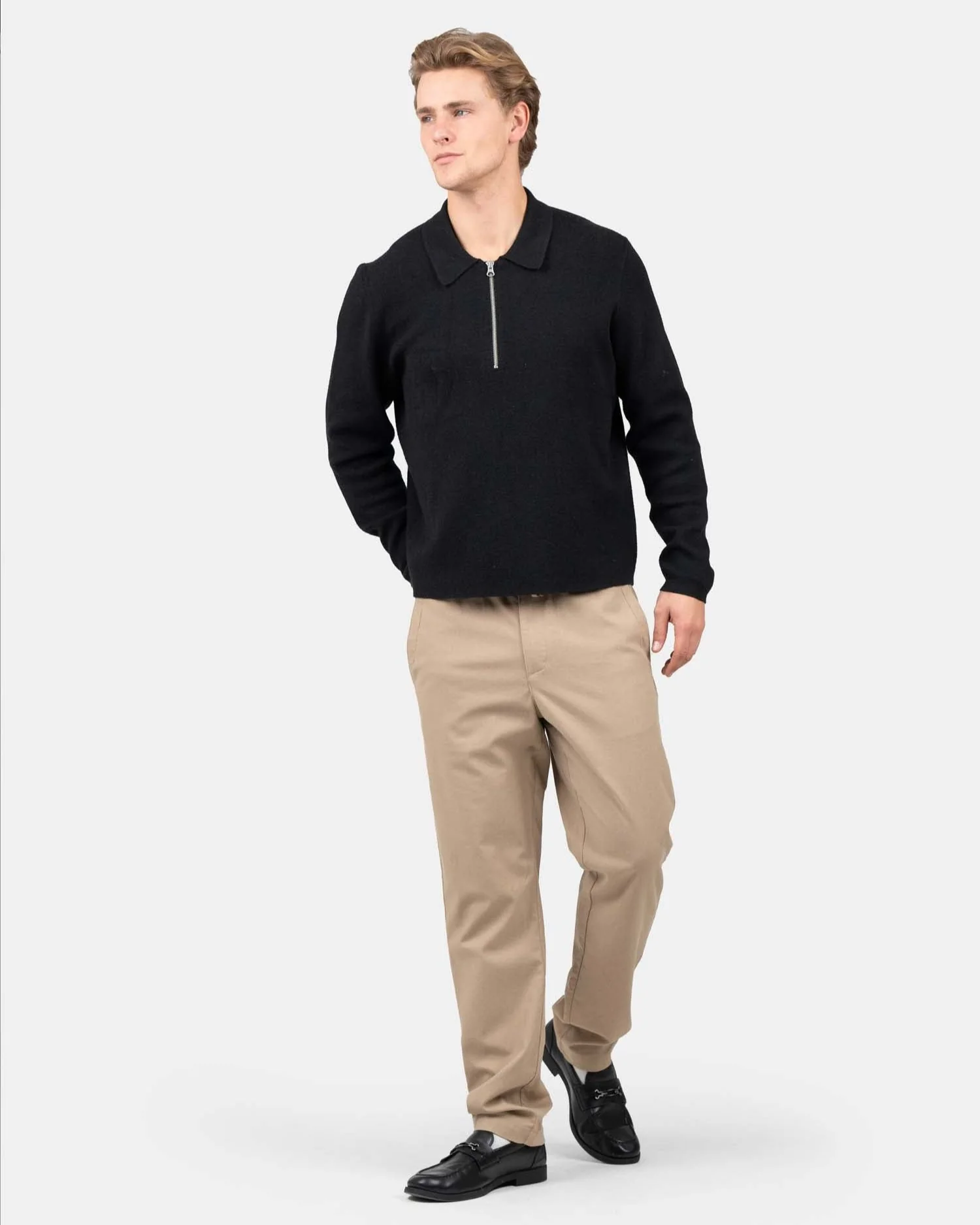 Heavyweight flax pants mocha - Image 4