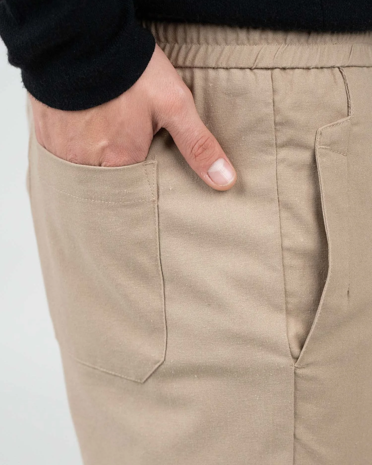 Heavyweight flax pants mocha - Image 7