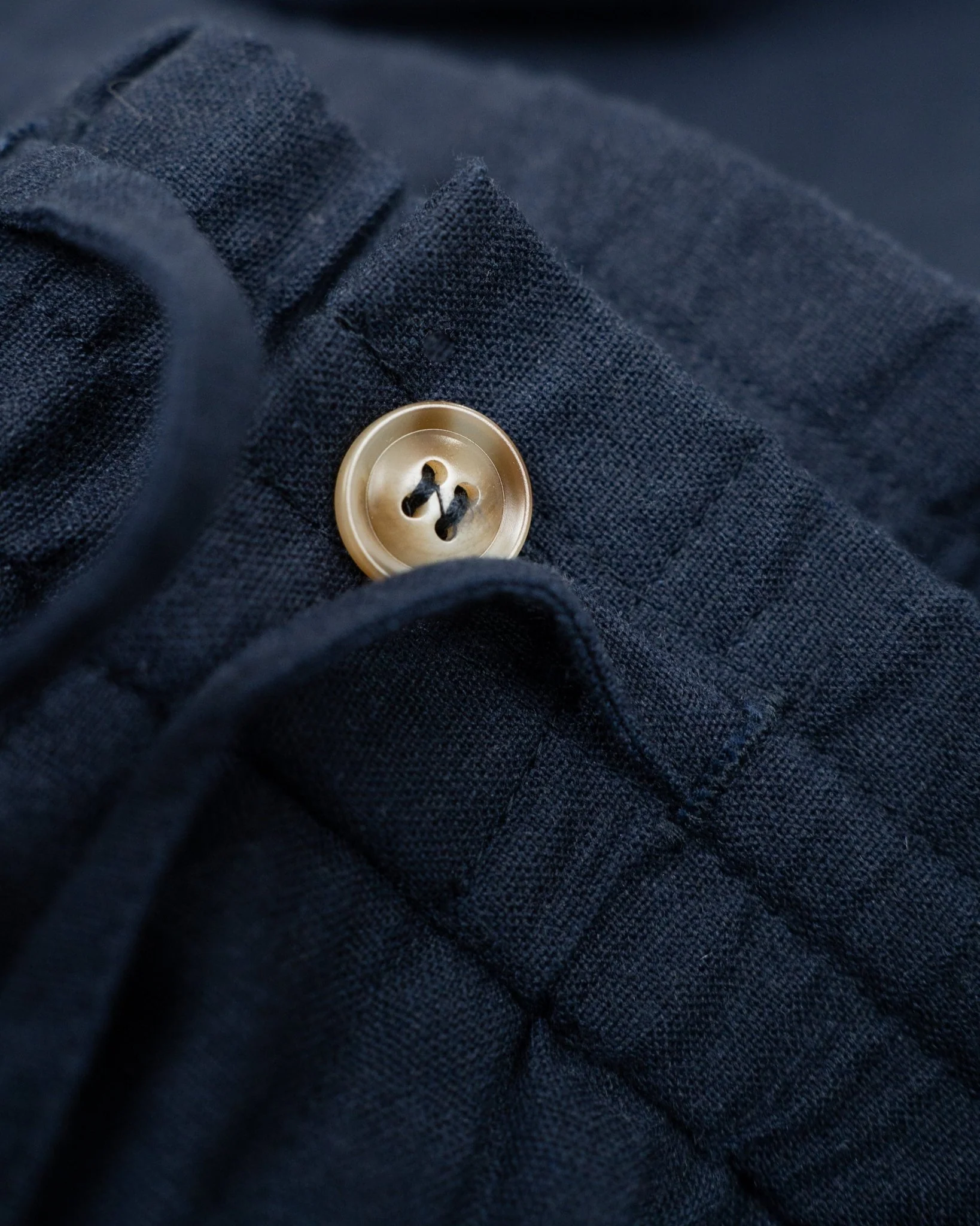 Heavyweight flax pants Navy - Image 7