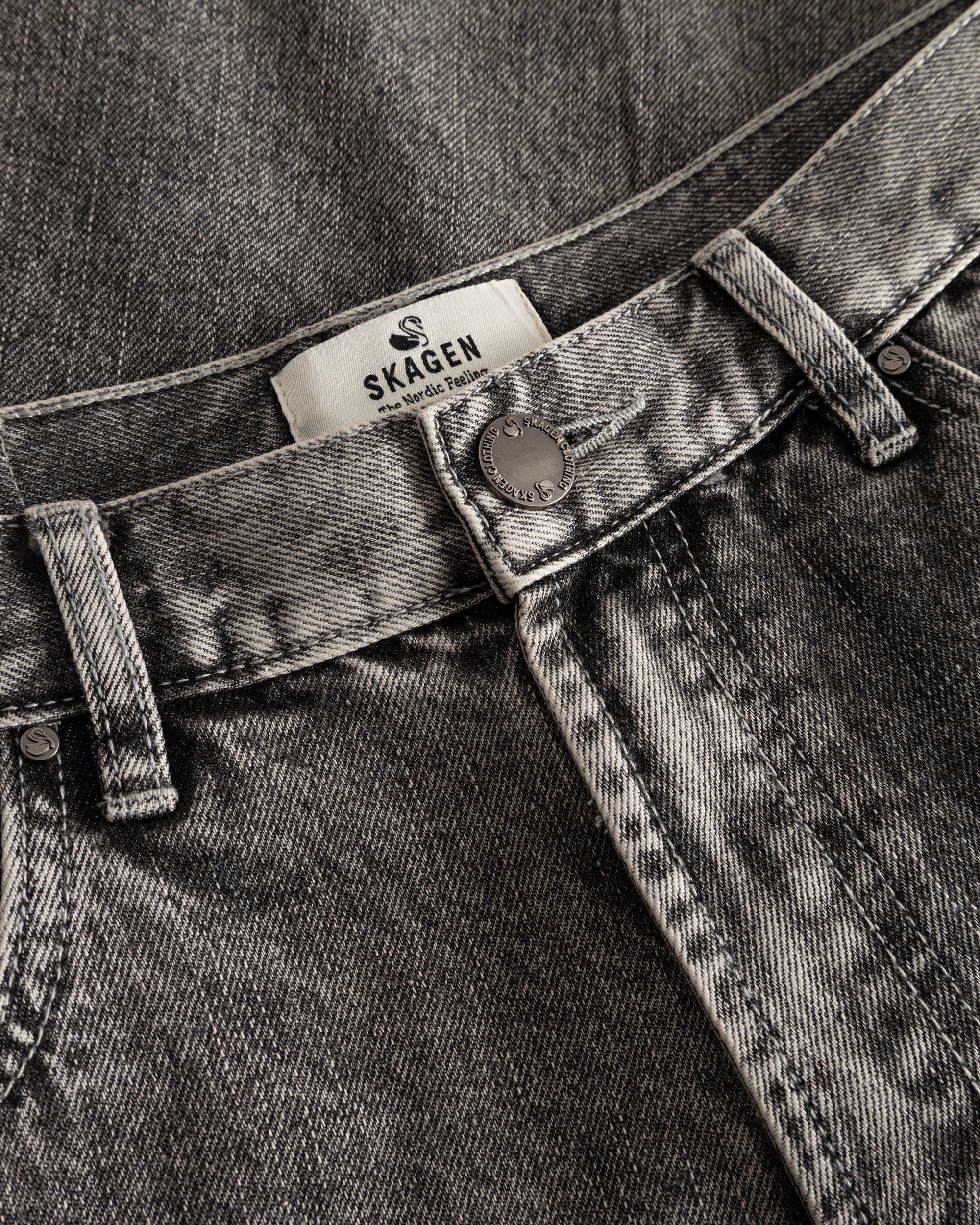Regular Denim Jeans Washed Gray - Image 11