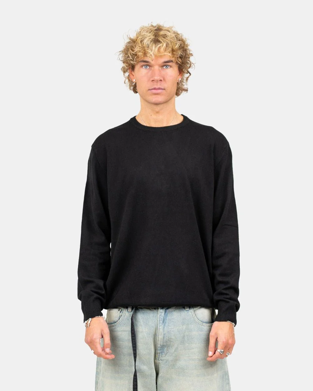 Knit sweater black - Image 3