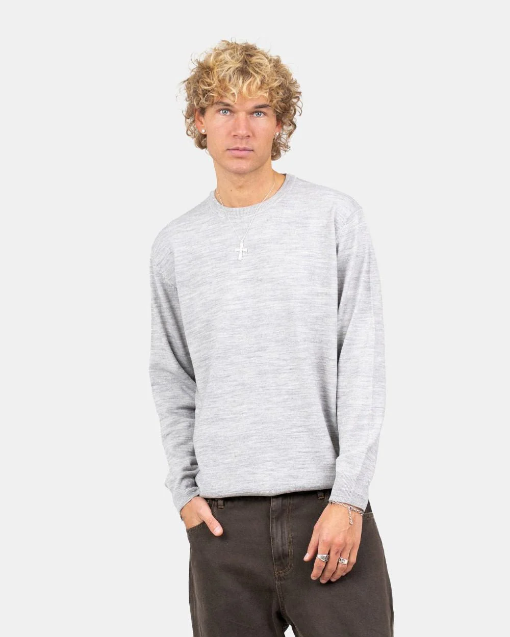 Knit sweater gray - Image 3