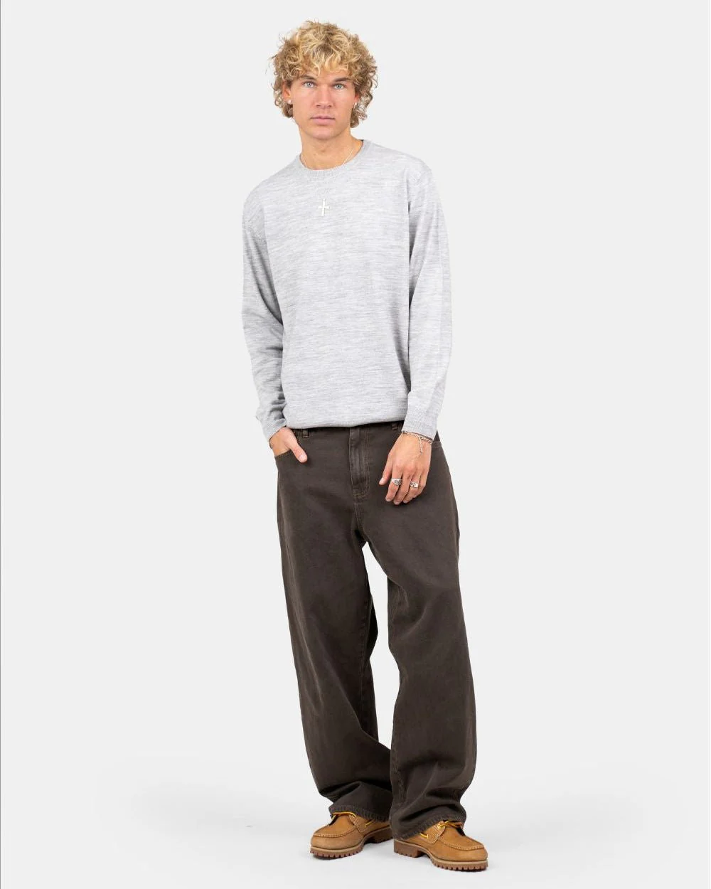 Knit sweater gray - Image 4