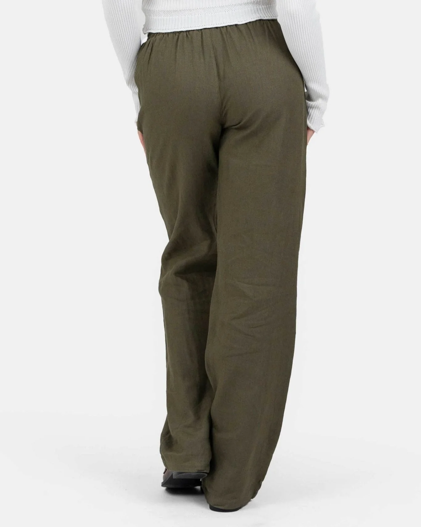 Flax pants high -waisted army - Image 6