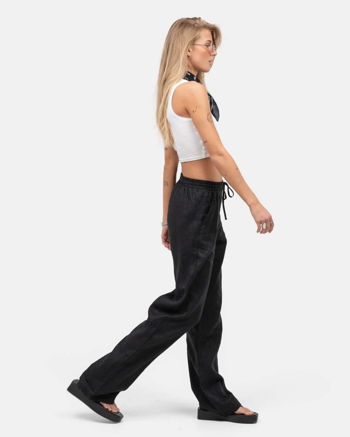 Hørbukser Højtaljede Sort - Image 3