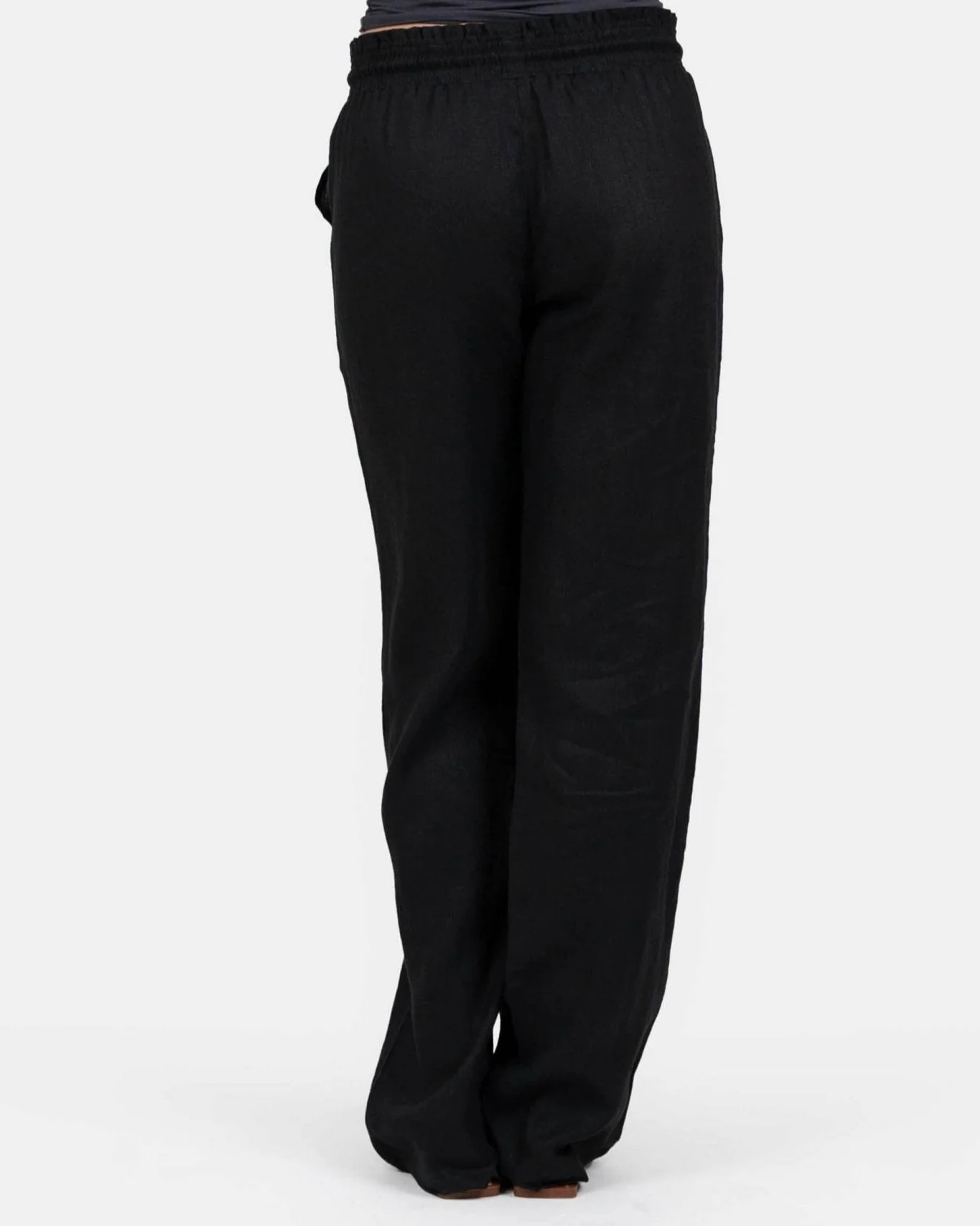 Flax pants low -waisted black - Image 6