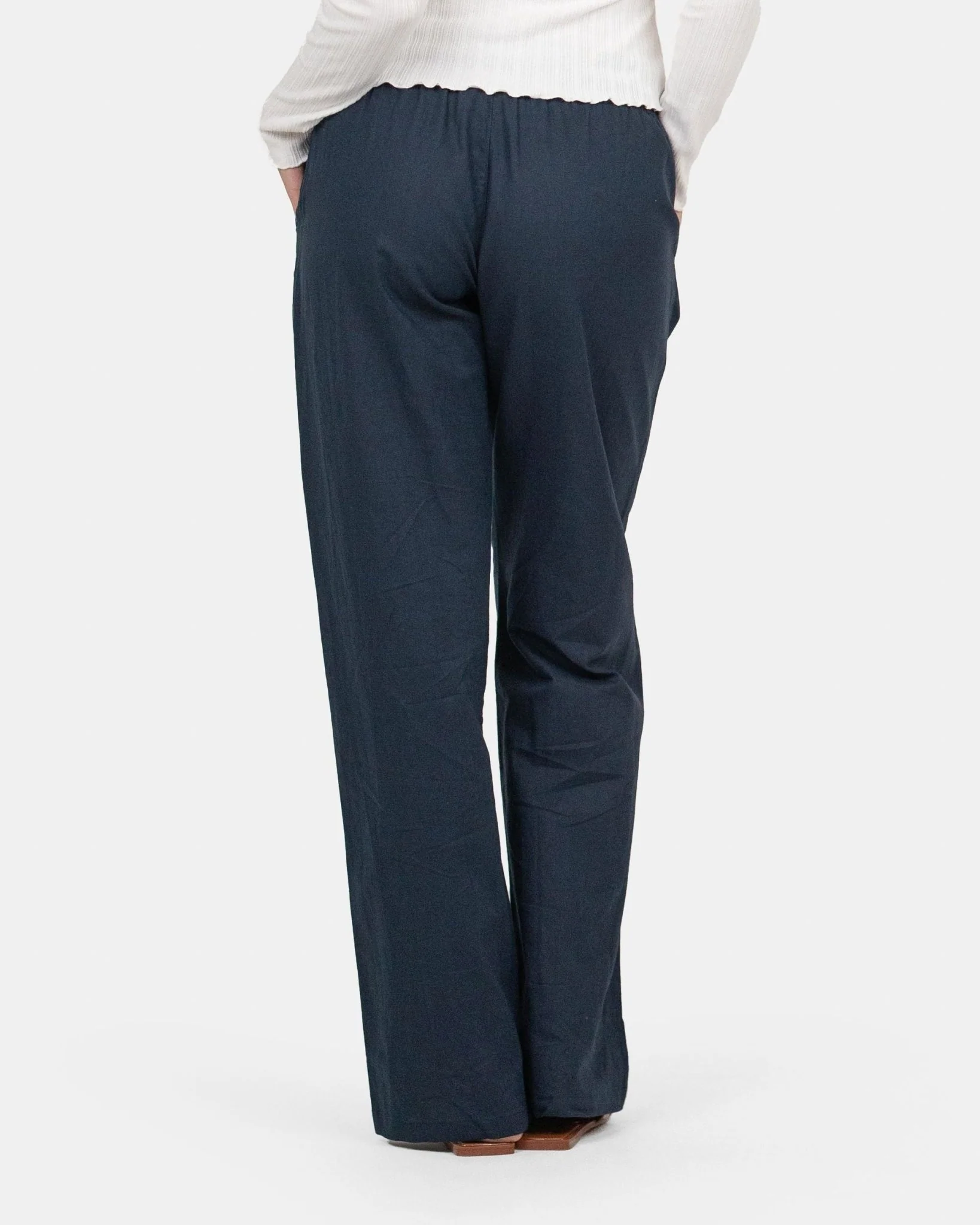 Flax pants low -waisted navy - Image 6