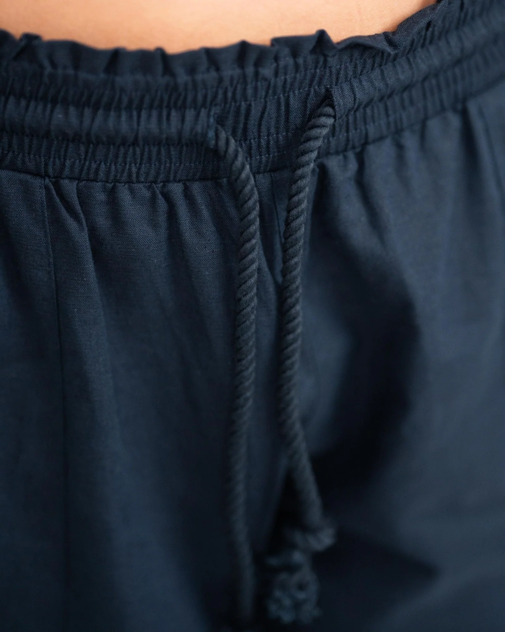 Flax pants low -waisted navy - Image 7