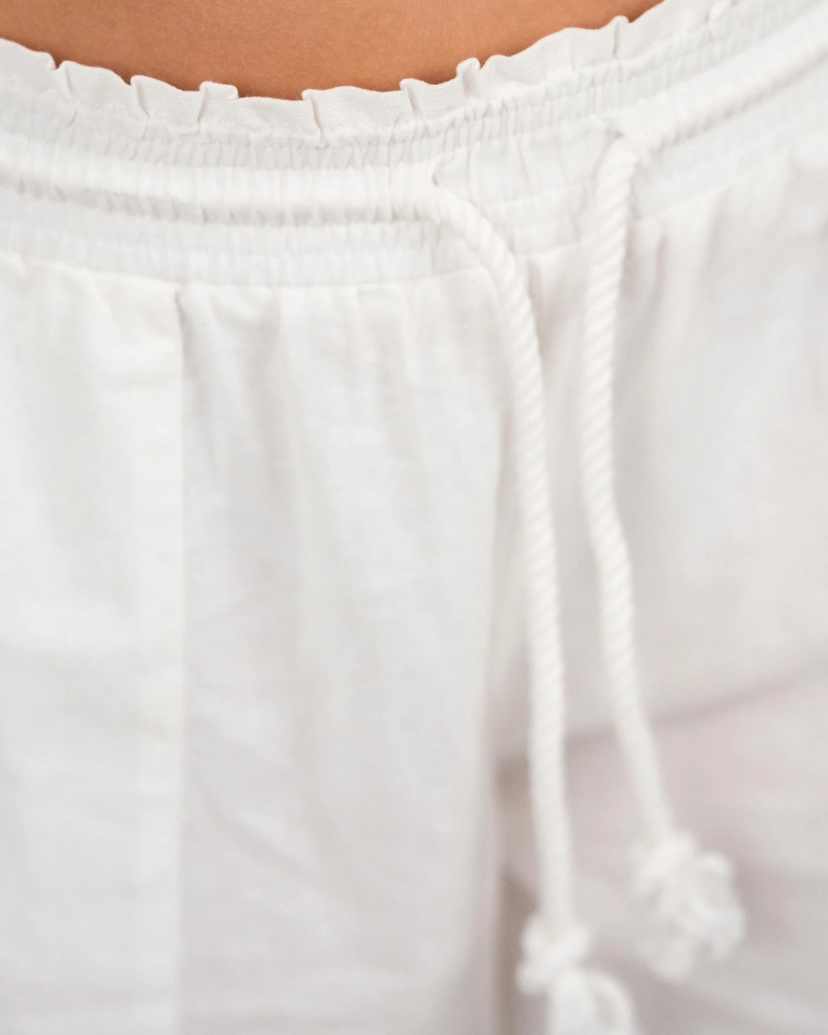 Flax pants low -waisted white - Image 8