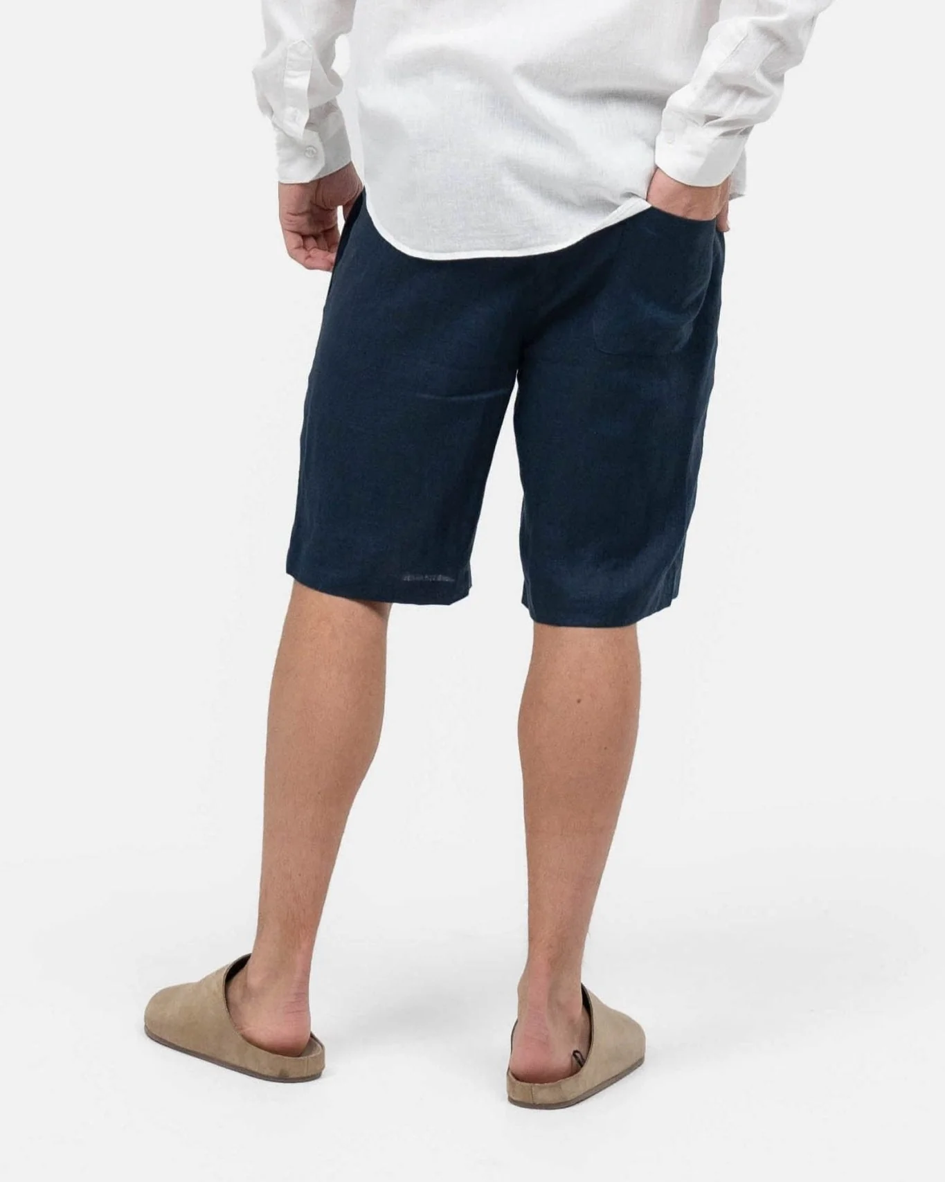 Flax shorts navy - Image 7