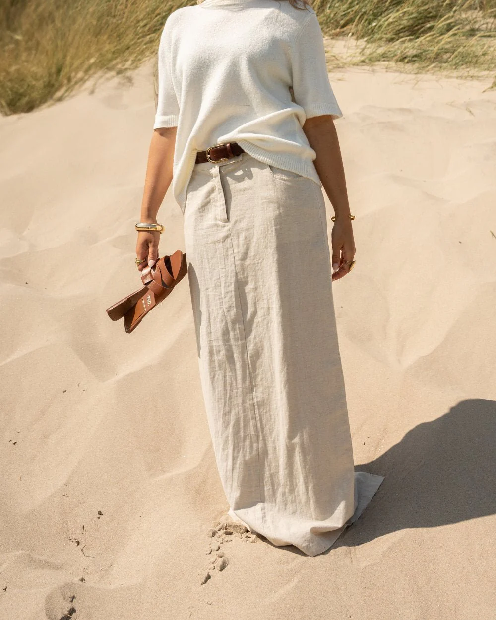 Hear skirt beige - Image 4