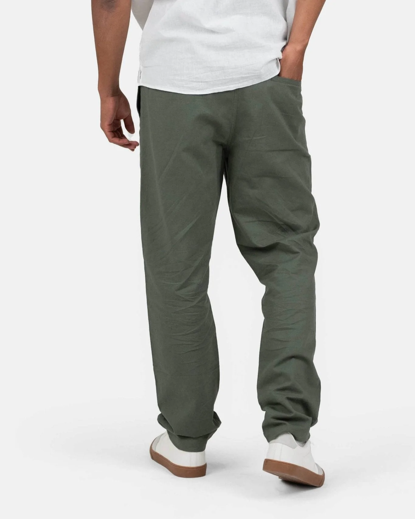 Flax pants Army - Image 9