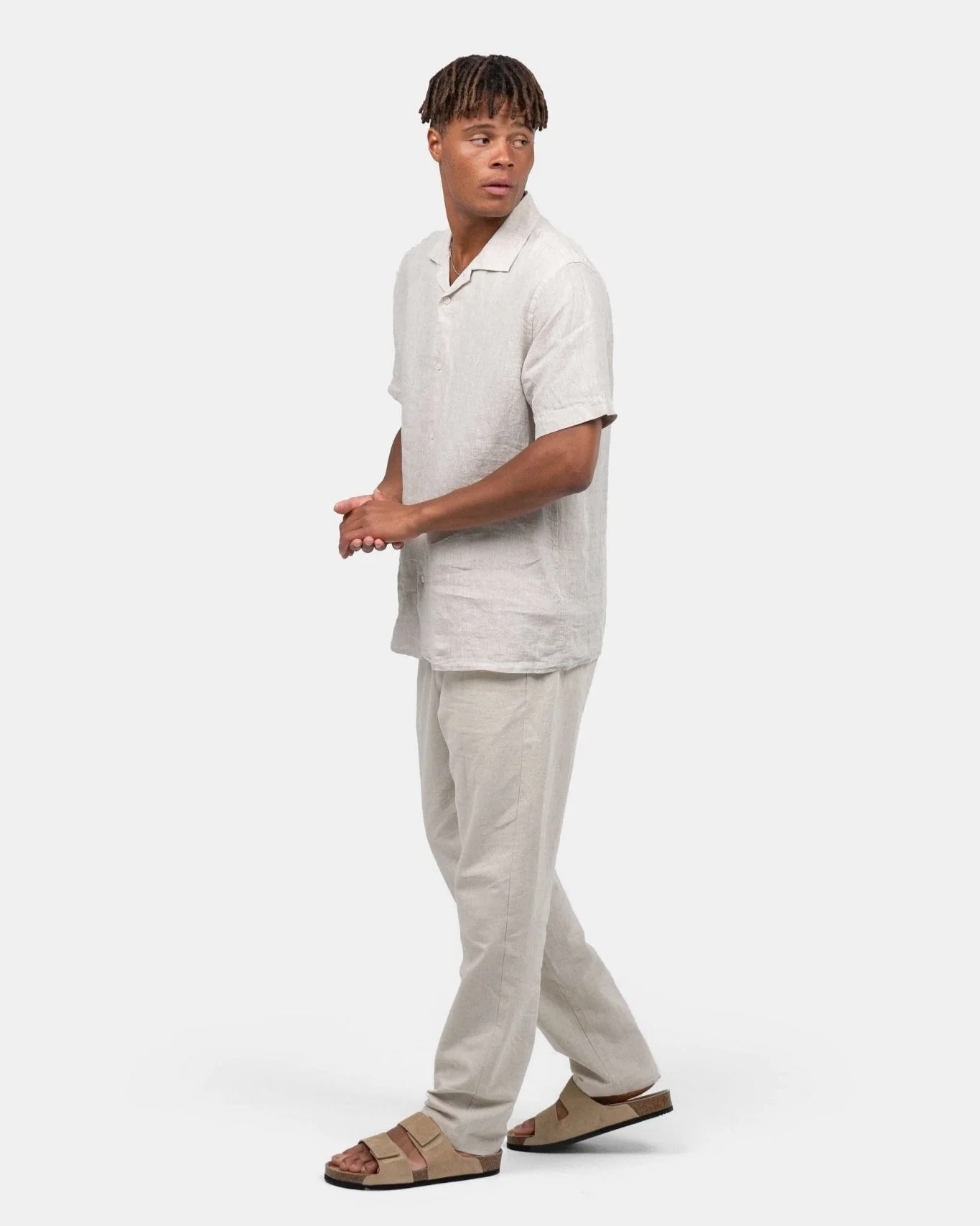Flax pants beige - Image 5
