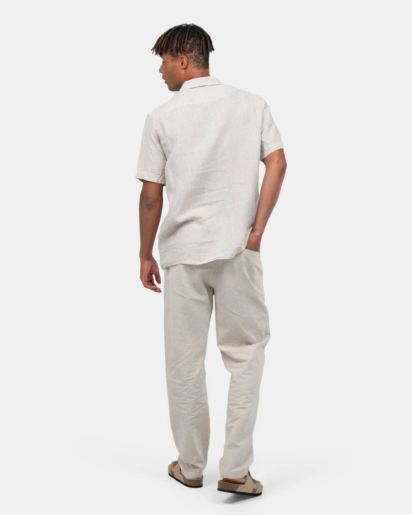 Flax pants beige - Image 6