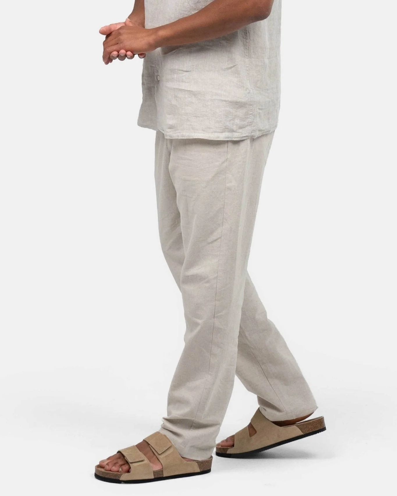 Flax pants beige - Image 7