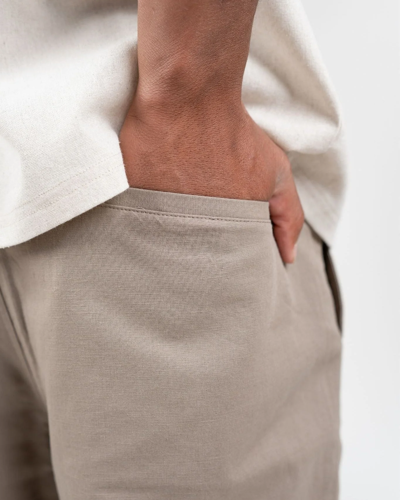 Flax pants mocha - Image 8