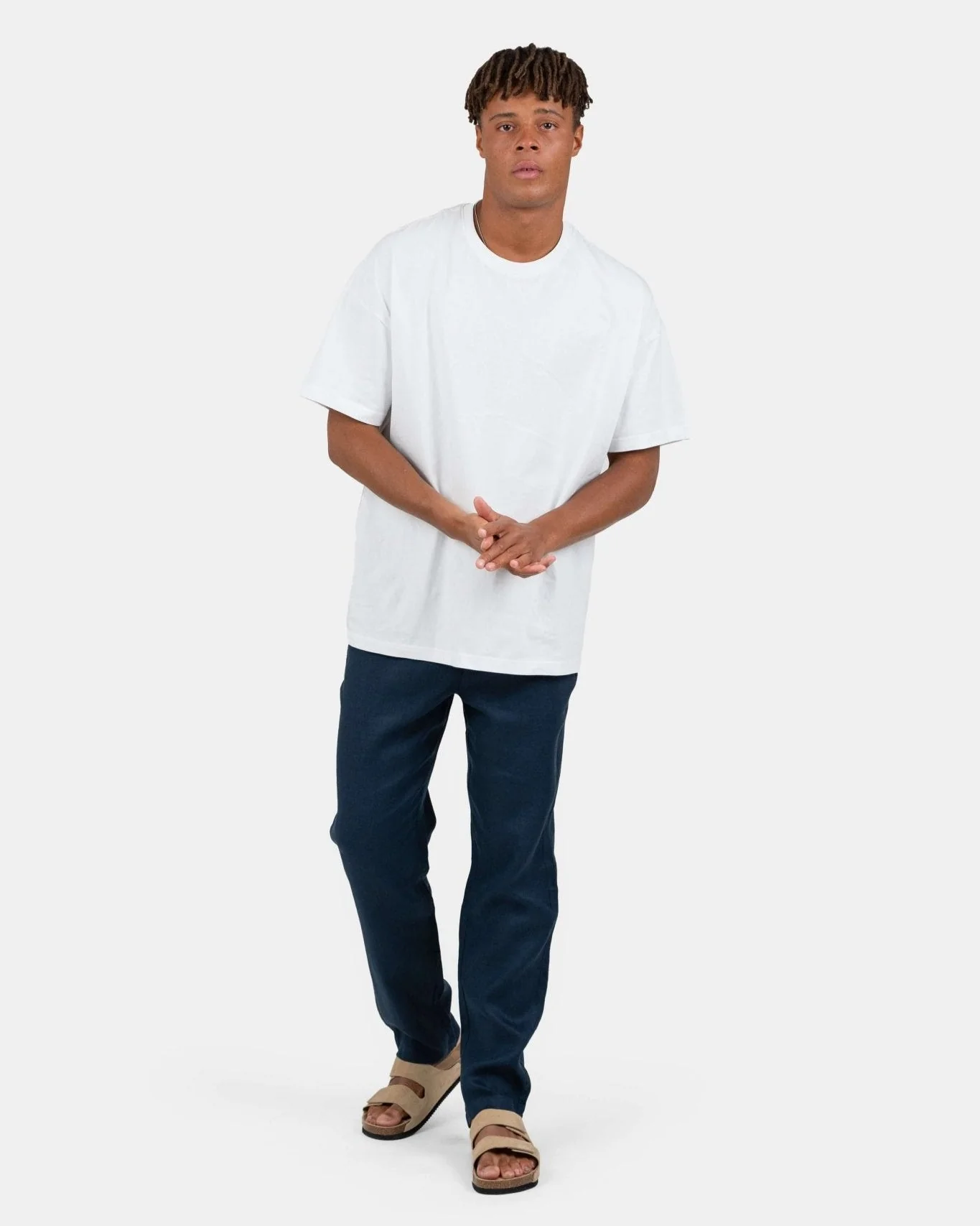 Flax pants Navy - Image 3