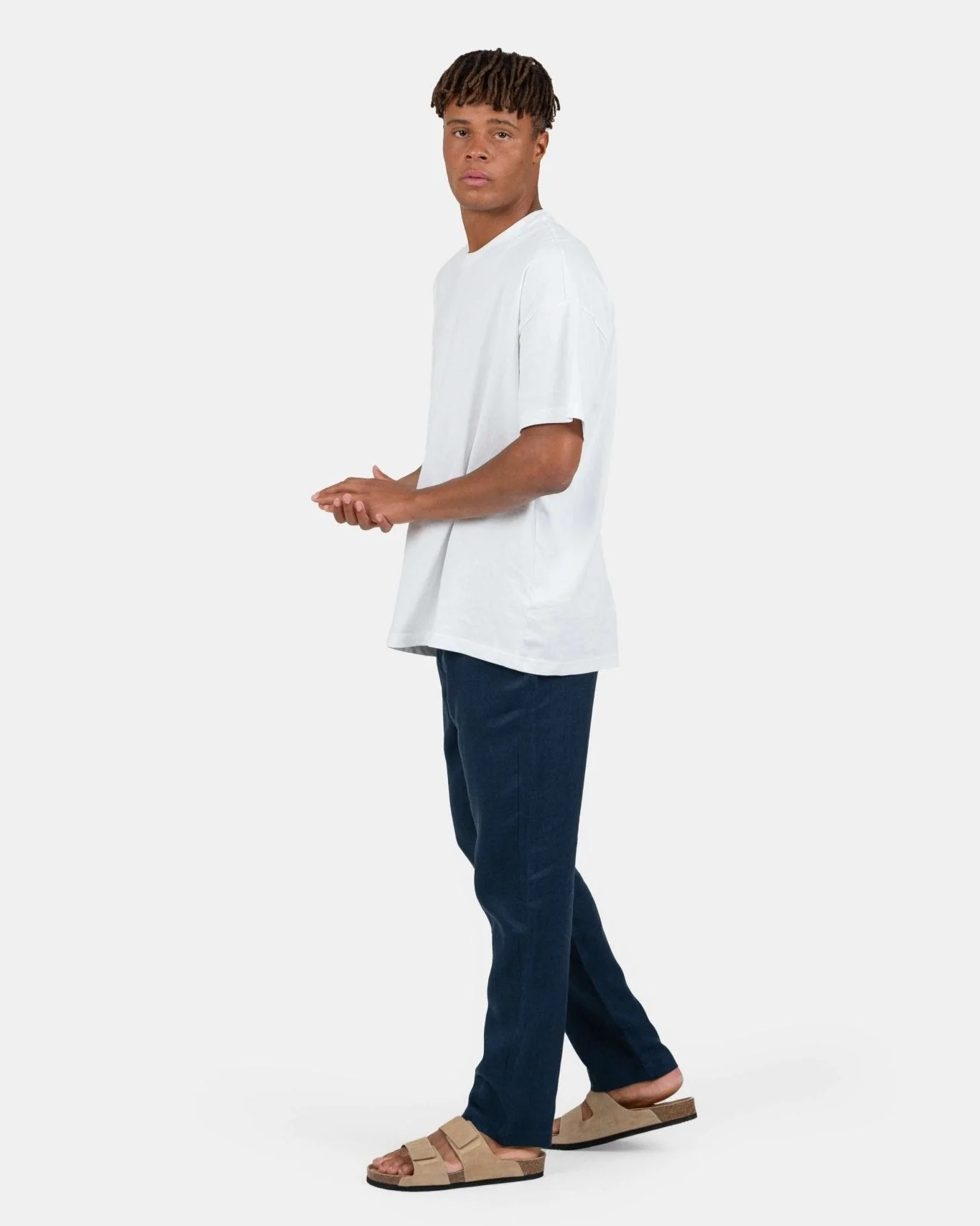 Flax pants Navy - Image 4