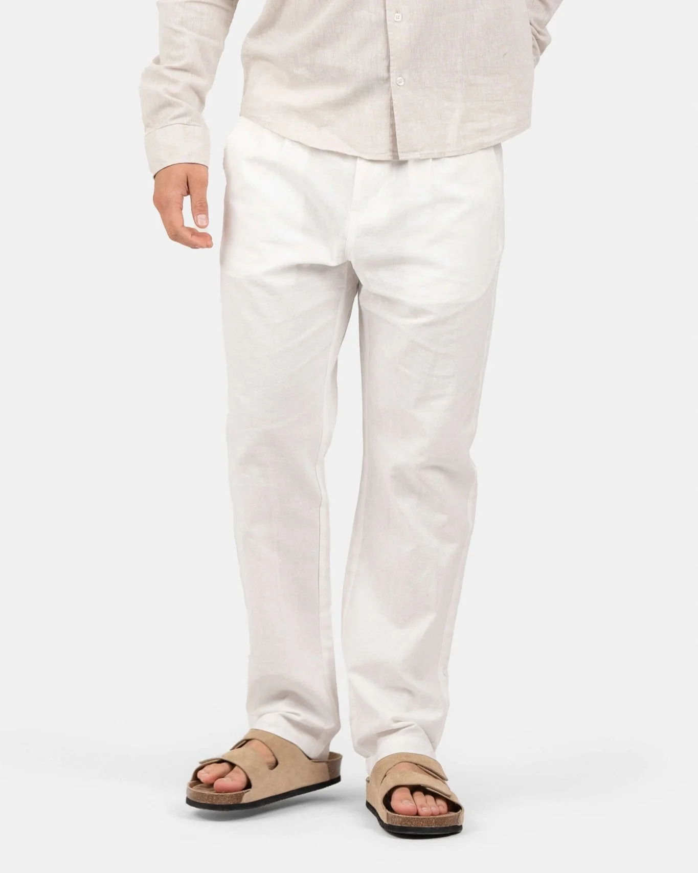 Flax pants white - Image 3
