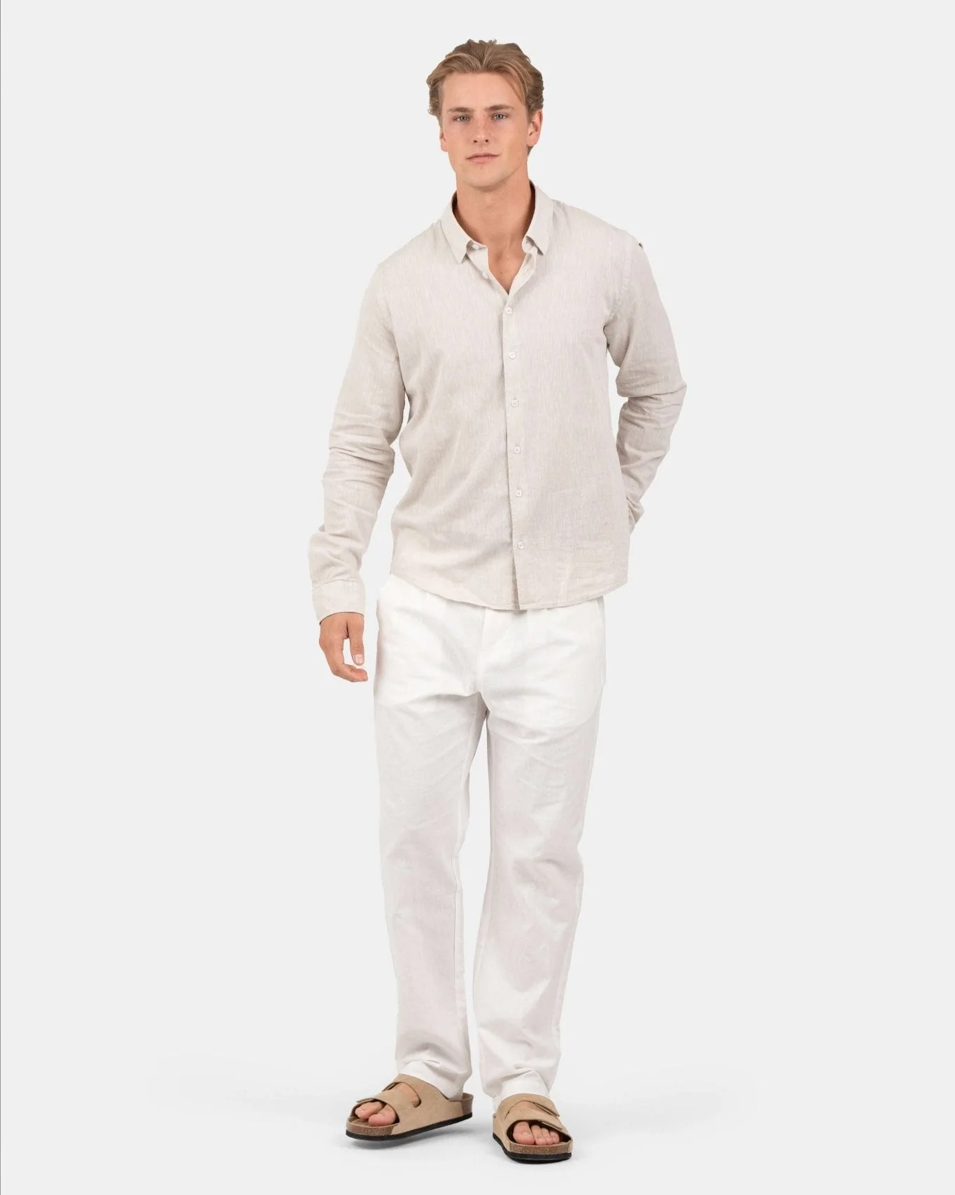 Flax pants white - Image 4
