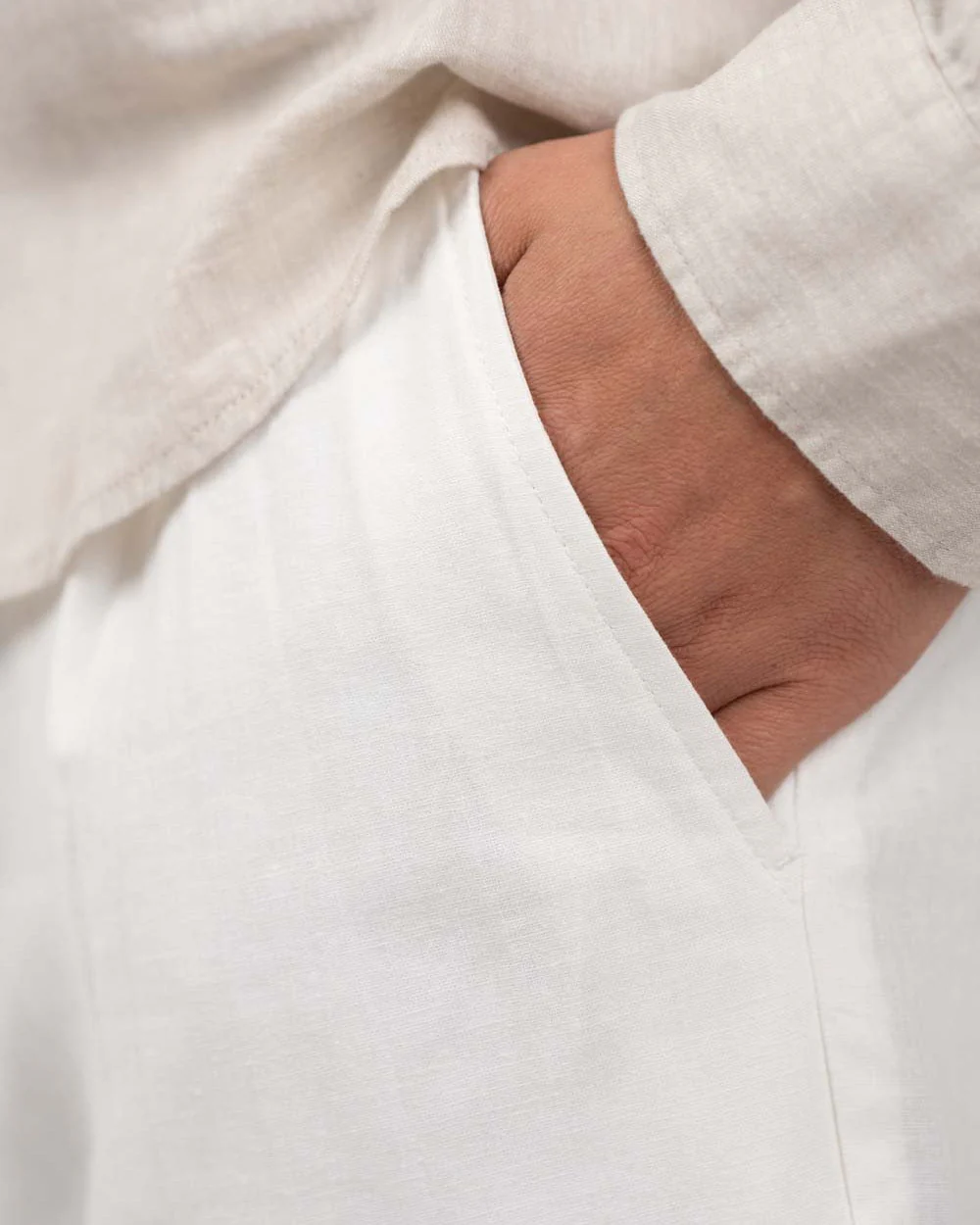 Flax pants white - Image 9