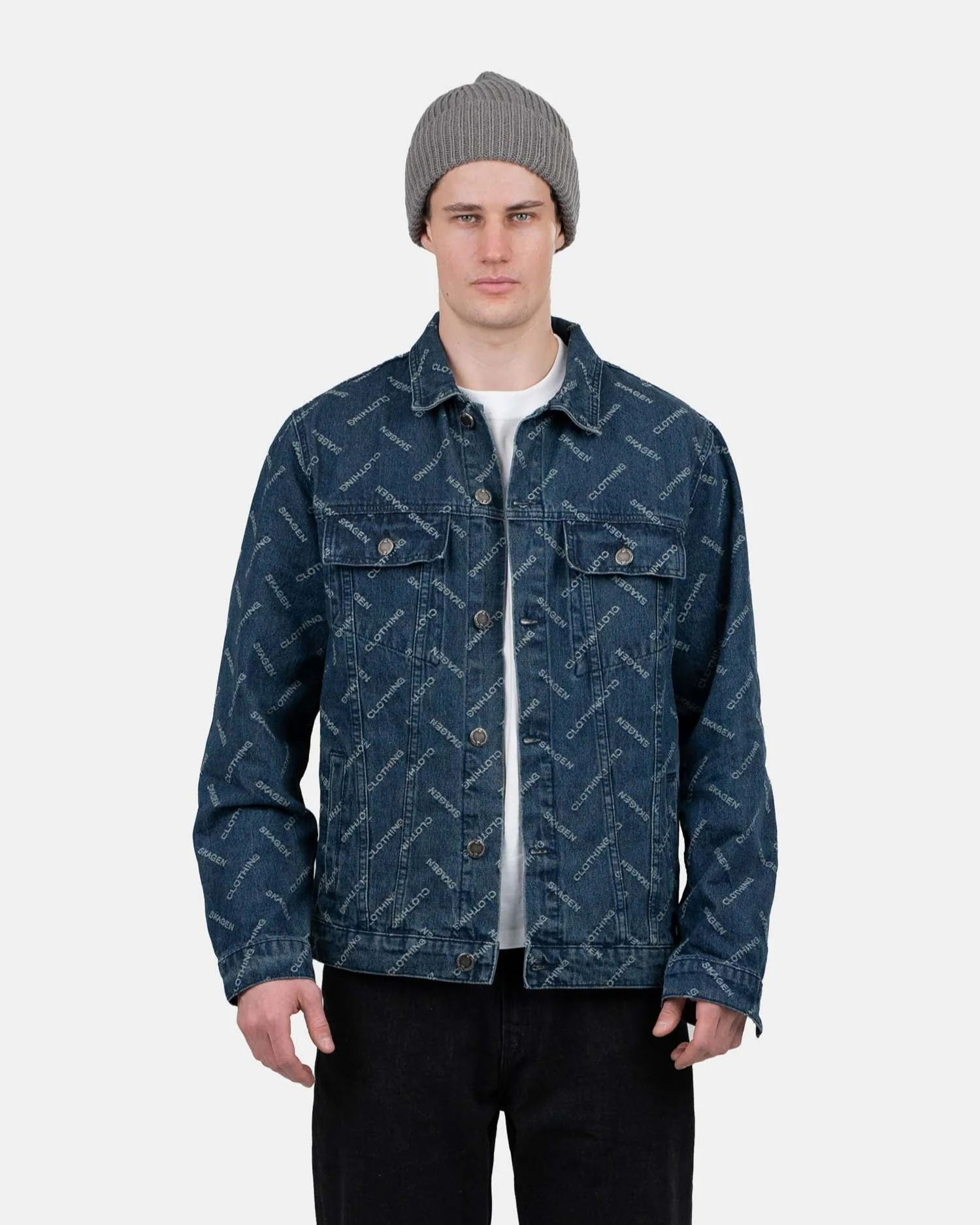 Monogram denim jacket indigo - Image 3