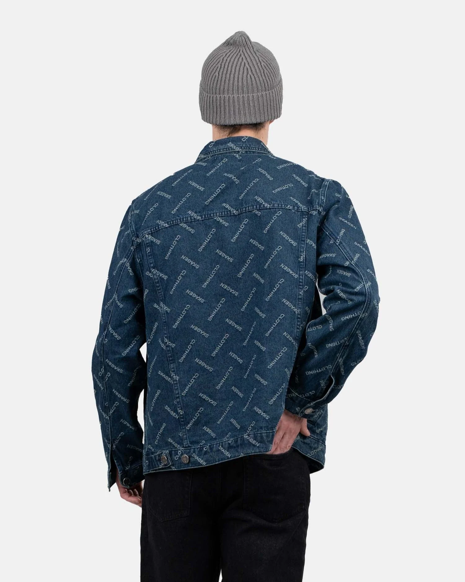 Monogram denim jacket indigo - Image 4
