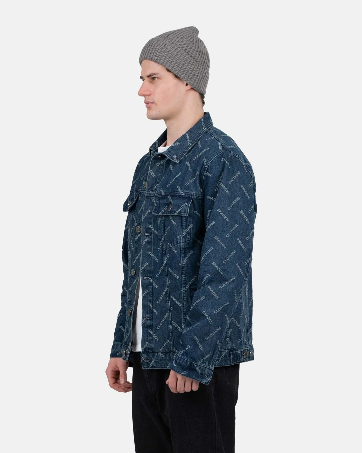 Monogram denim jacket indigo - Image 5