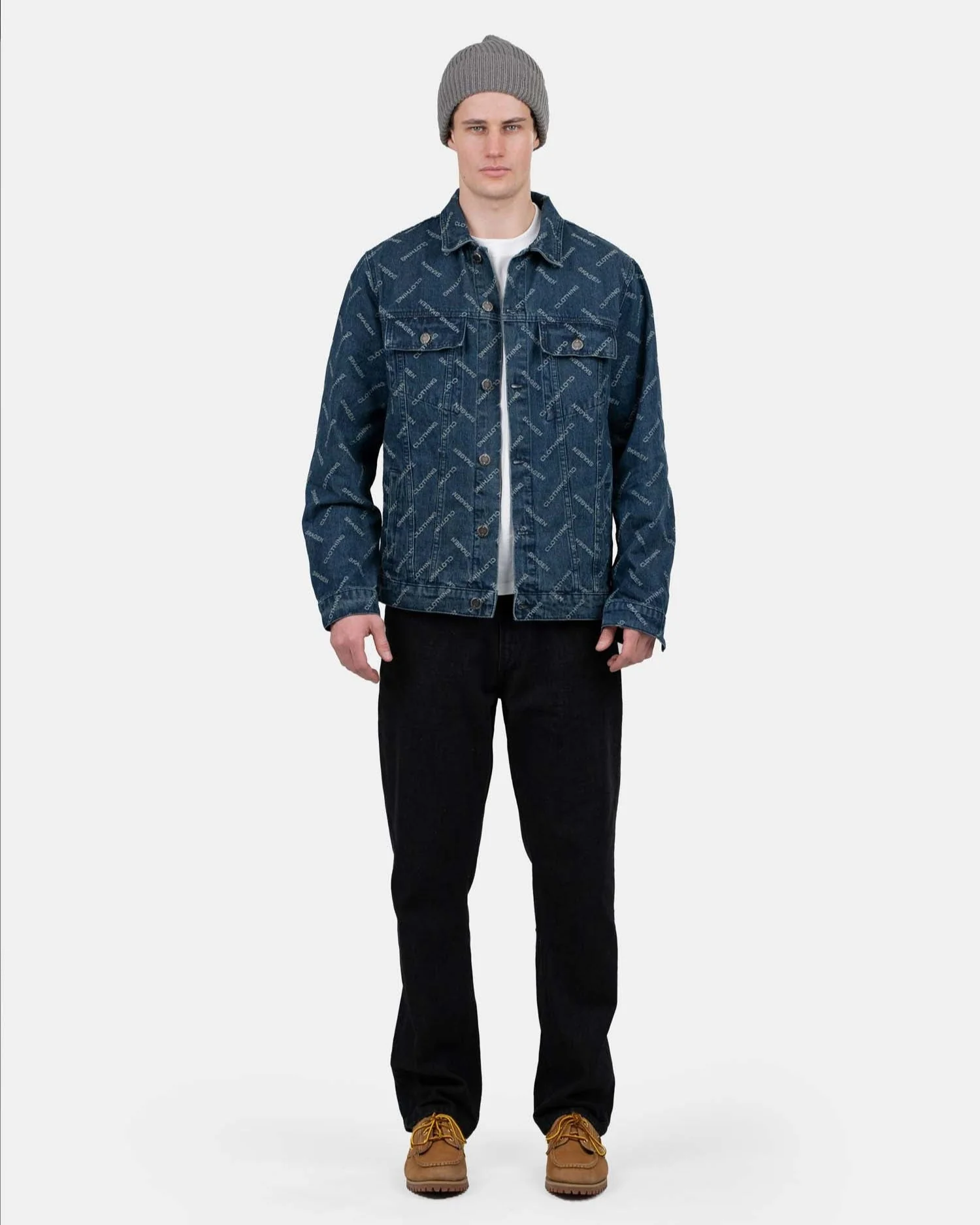 Monogram denim jacket indigo - Image 6