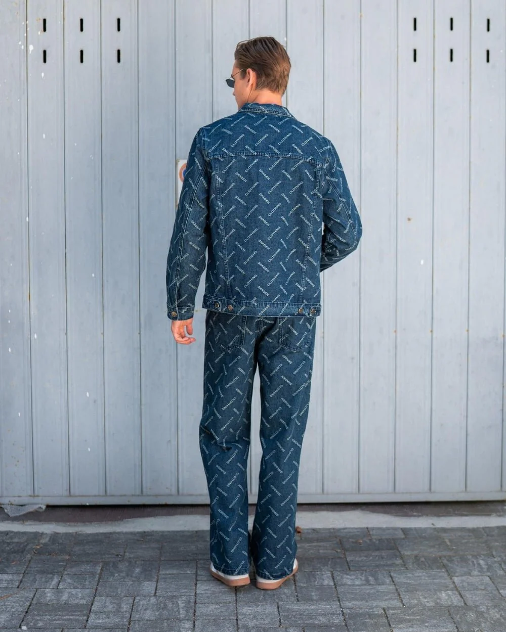 Monogram denim jacket indigo - Image 9