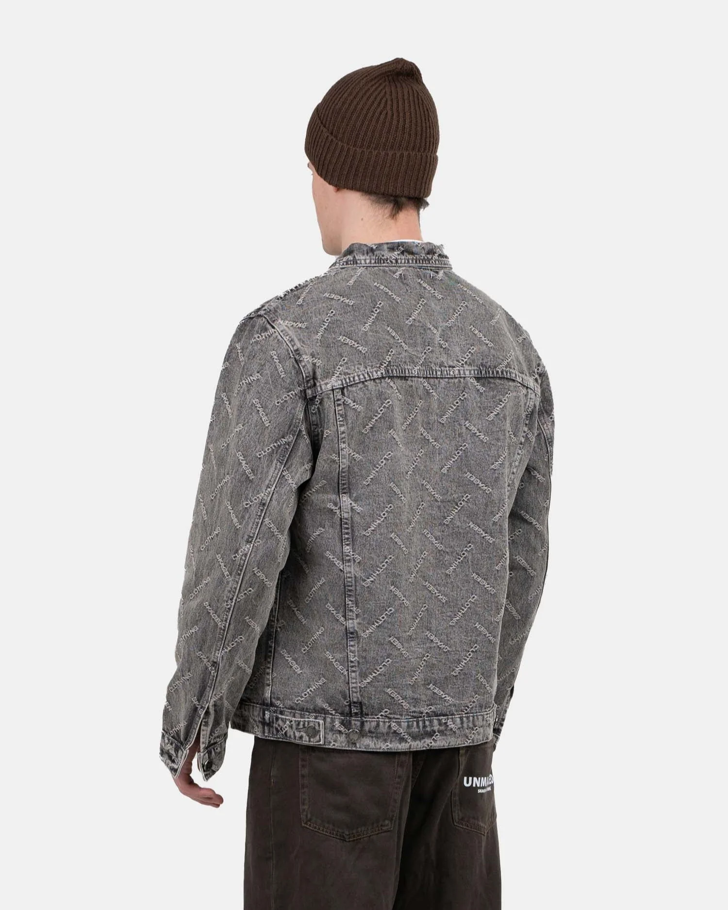 Monogram denim jacket washed gray - Image 6